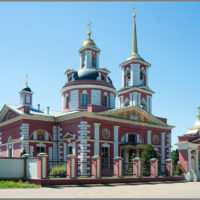 Шпиль на колокольне церкви Сергия Радонежского в п. Алмазово. Щелковский р-н